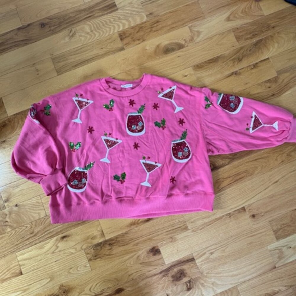 Festive Holiday Drinks Sweatshirt